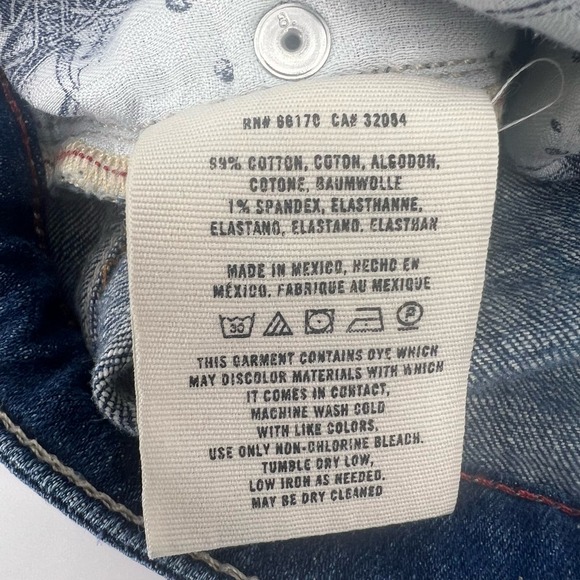 Anthropologie x Pilcro Stet Jean Bermuda Shorts Womens 26 Blue Cuffed Distressed - Picture 7 of 7